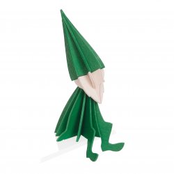 Tomte-miljövänlig-Lovi-elf-mörkgrön-8cm